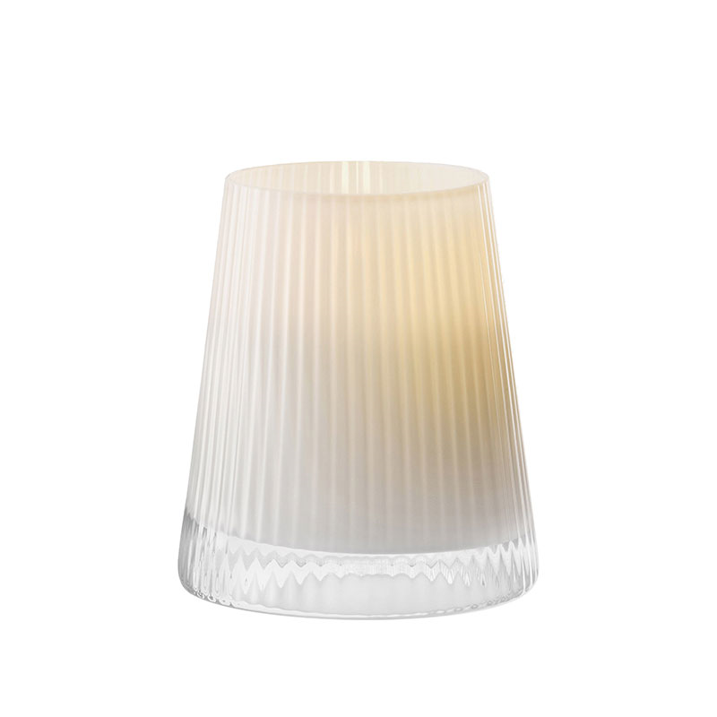 Beacon Candle Holder, H14cm, Chalk White-2