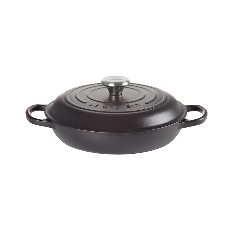 Signature Cast Iron Shallow casserole, 26cm - 2 litre, Satin Black-3