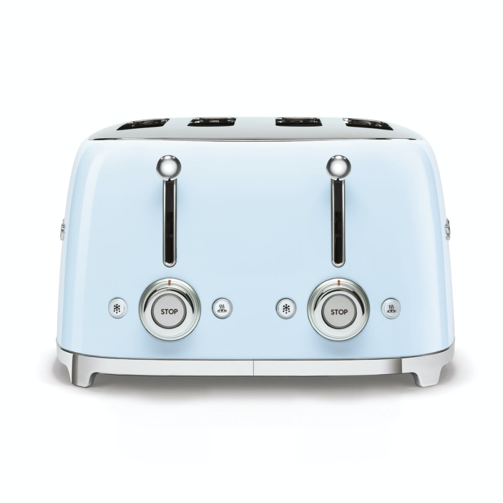 50's Retro 4 slice toaster - 4 slot, Pastel Blue-1