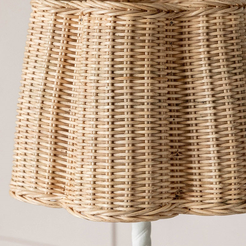 Clover Rattan Lampshade, Natural-3