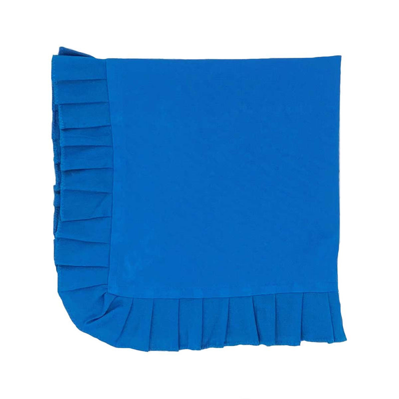 Neeli Blue Ruffle Napkin, 50 x 50cm, Blue-1