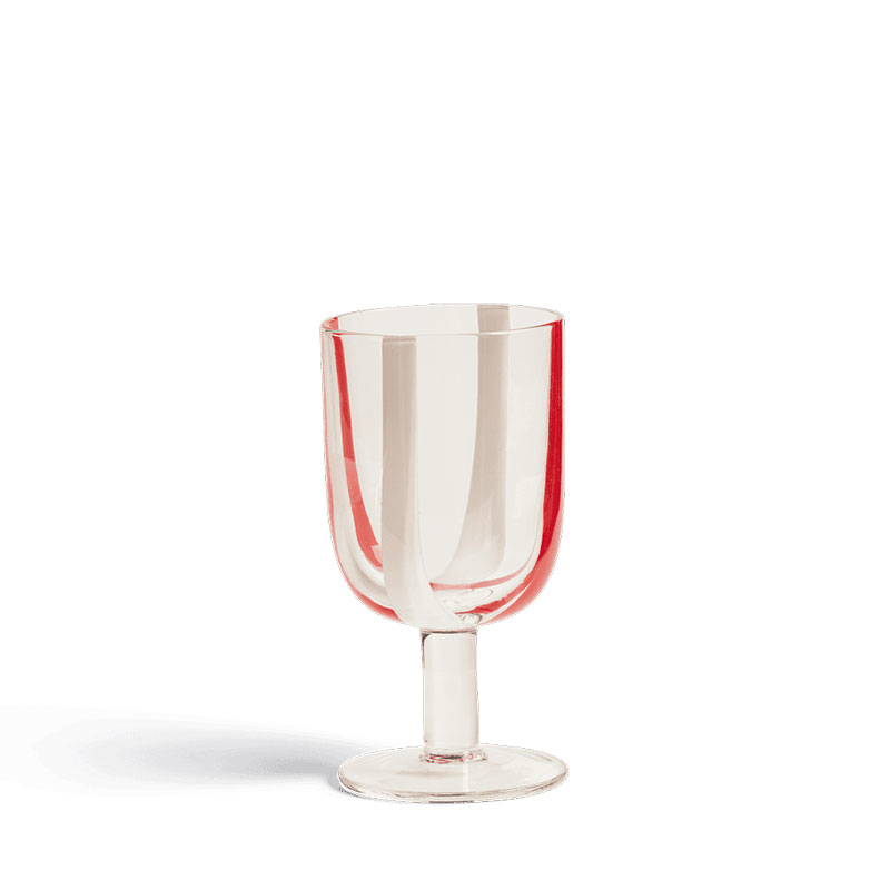 Mila Set of 6 Wine Glasses, Red & White-2