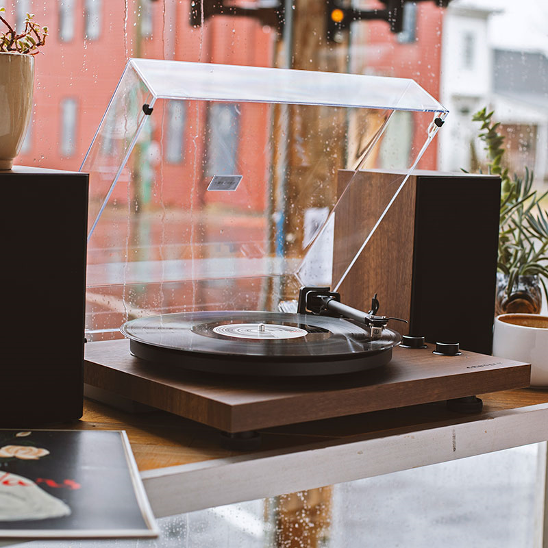 C62 Turntable Shelf System, Walnut-2