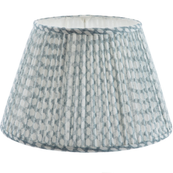 Lampshade, Bedwyn, Light Blue Wicker, 30cm-0