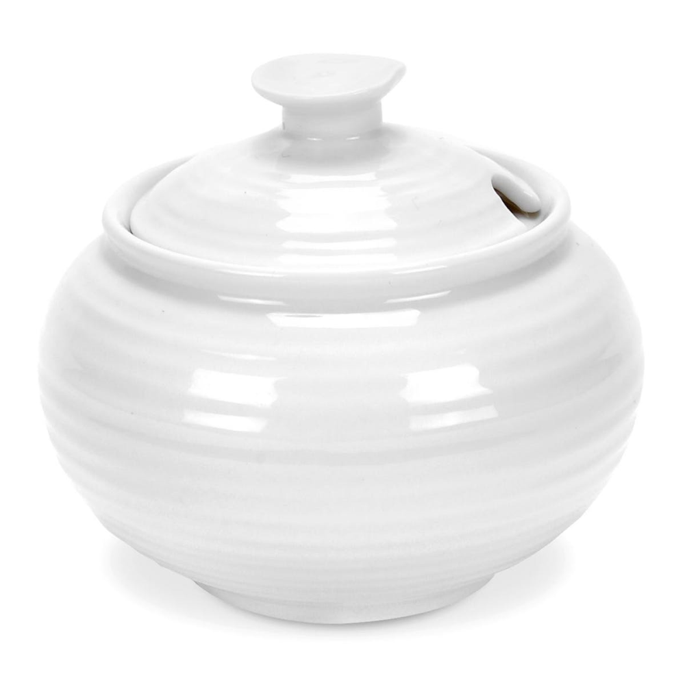 Ceramics Covered sugar bowl, 31cl, White-1