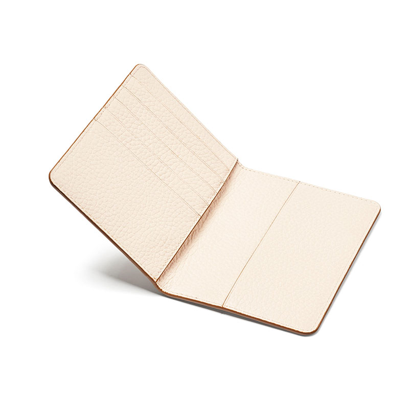 Passport Cover with Card Slots, H14 x W10cm, IvoryPebble-3