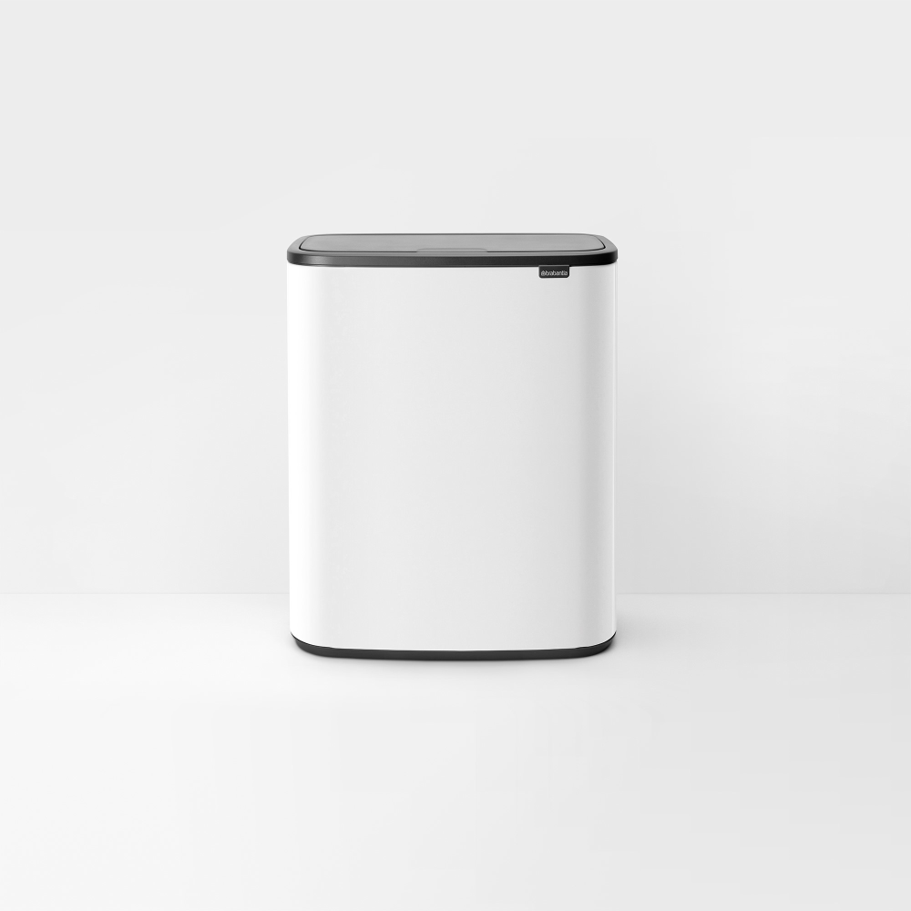 Bo Touch bin, 60 litre, White-9