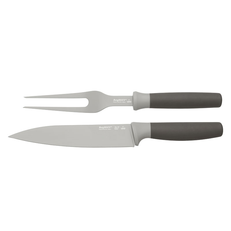 Leo, 2 Piece Carving Set, Grey-1