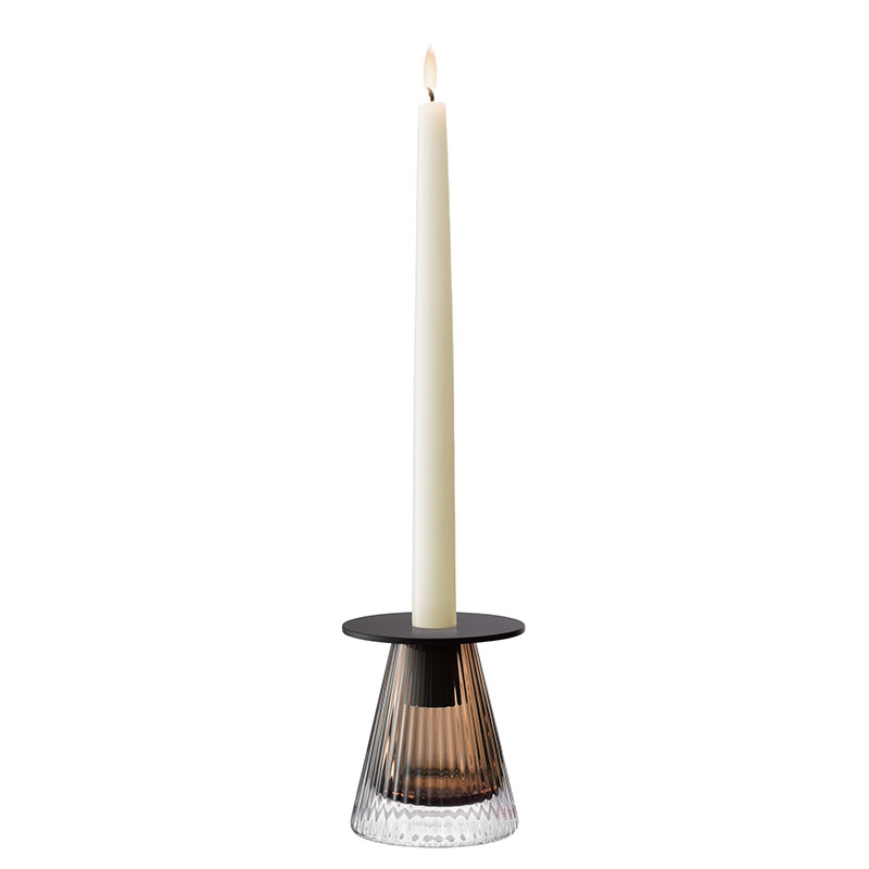 Beacon Candle Holder, H10cm, Jet Black-8