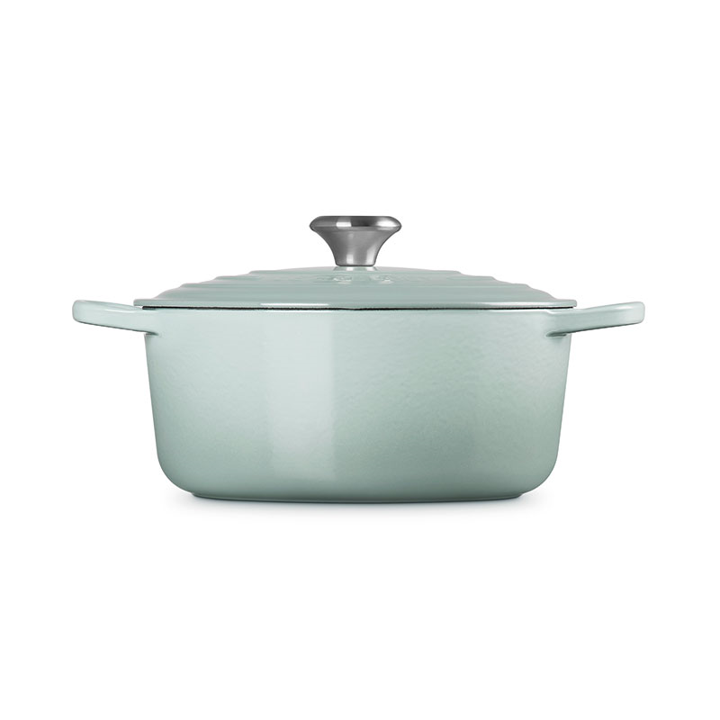 Cast Iron Round Casserole, 26cm, Sea Salt-2