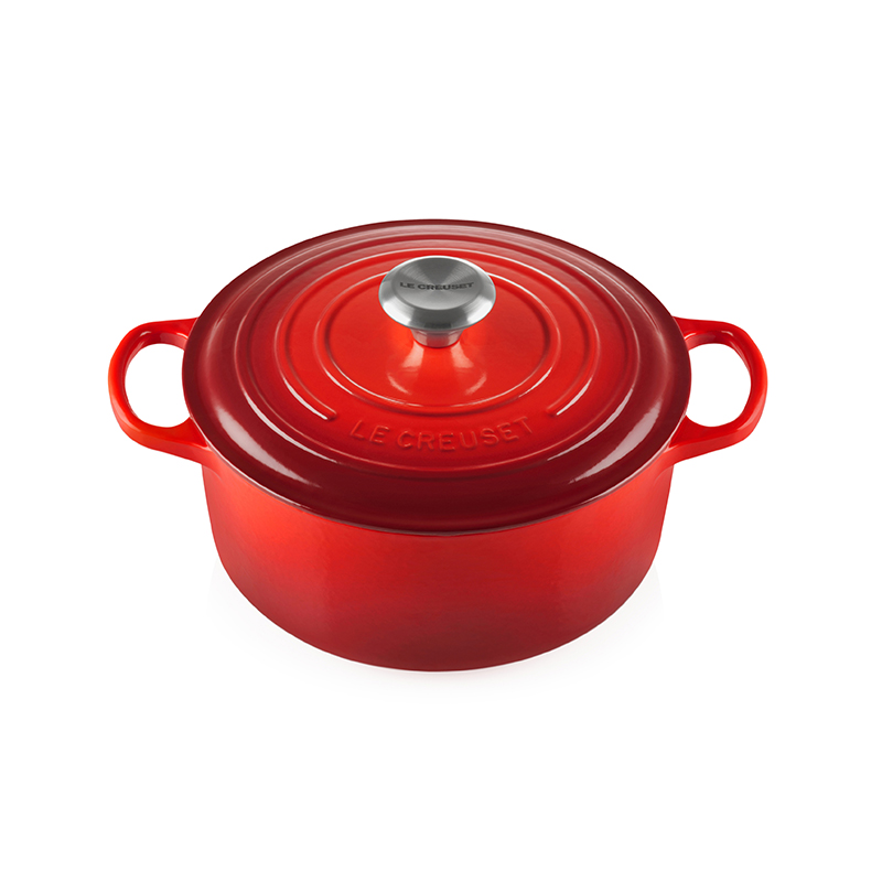 Signature Cast Iron Round casserole, 28cm - 6.7 litre, cerise-0