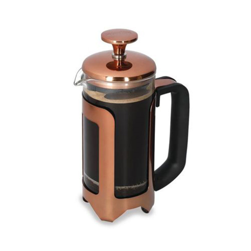 Roma Stainless Steel Cafetière, 3 Cup, Copper-3