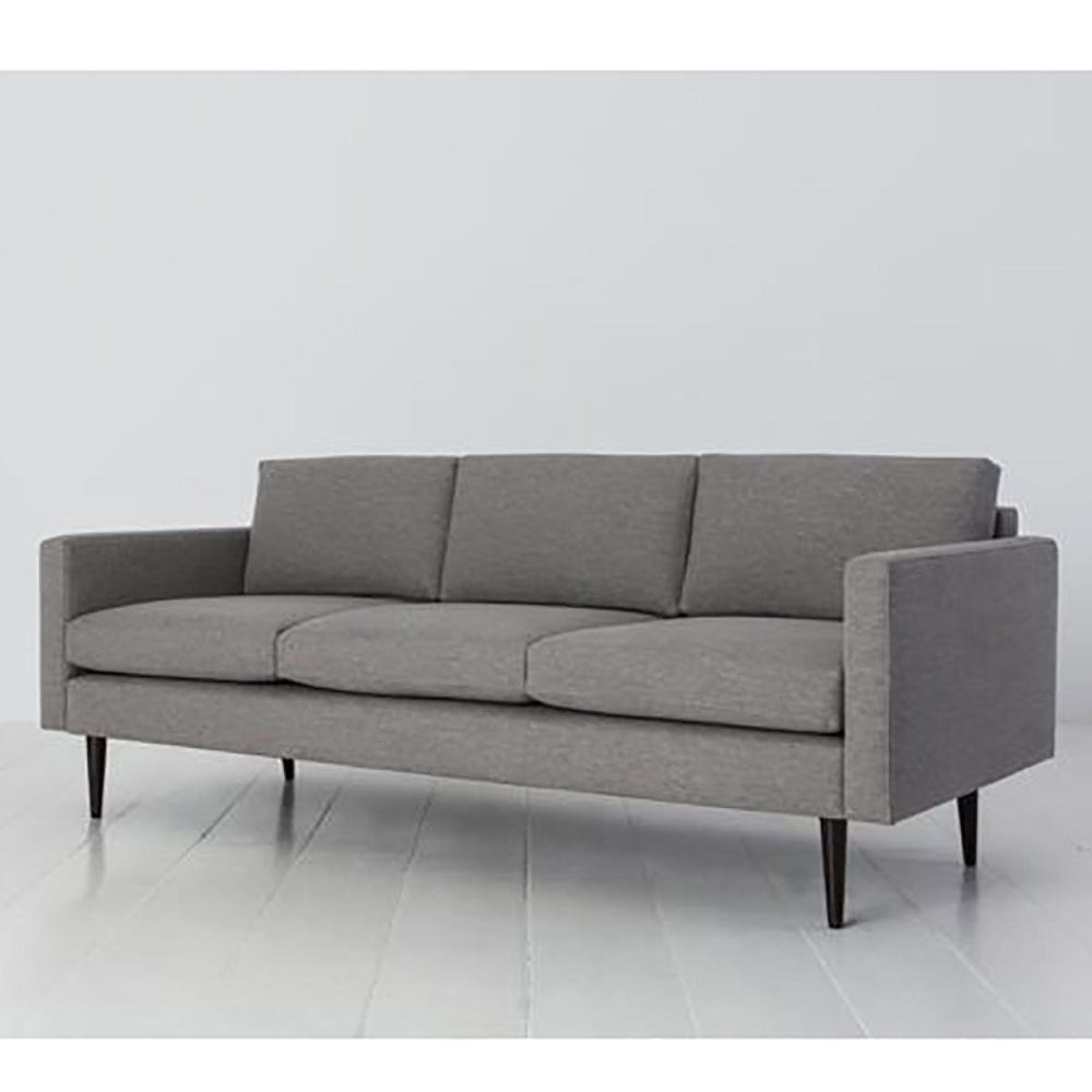 Model 01 3 Seater Linen Sofa, Shadow-1