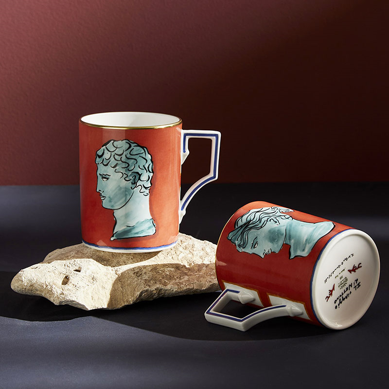 Il Viaggio Di Nettuno Mug, 400ml, Red Coral-1