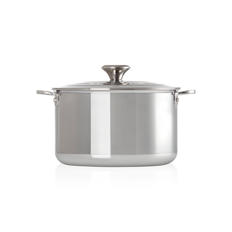 Signature Uncoated Stockpot with lid, 24cm, Stainless Steel-4