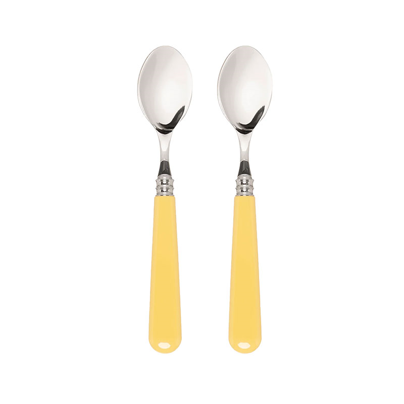 Set of 2 Teaspoons, Butter Yellow-0