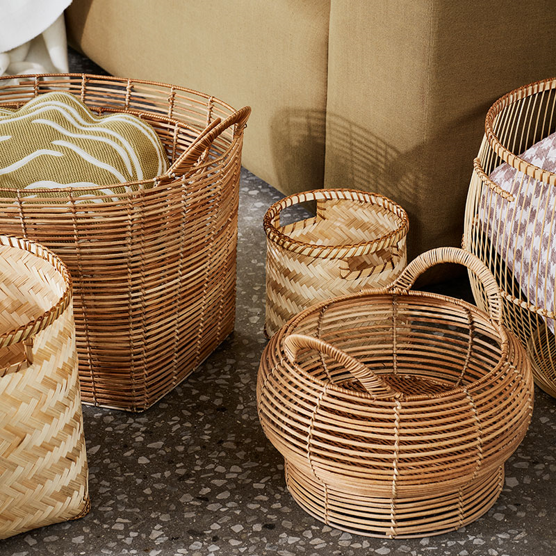 Safi Rattan Basket, Natural, Natural-2