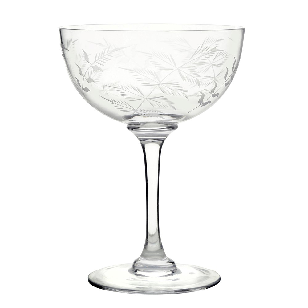 Fern Set of 6 champagne glasses, 150ml, crystal-0