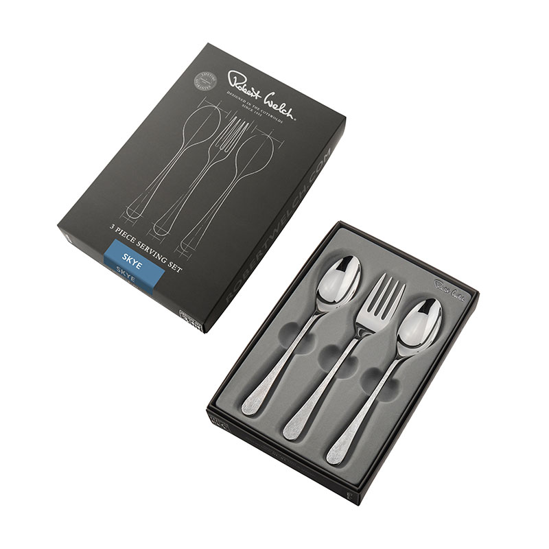 Skye 3 Piece Serving Set, Stainless Steel-4