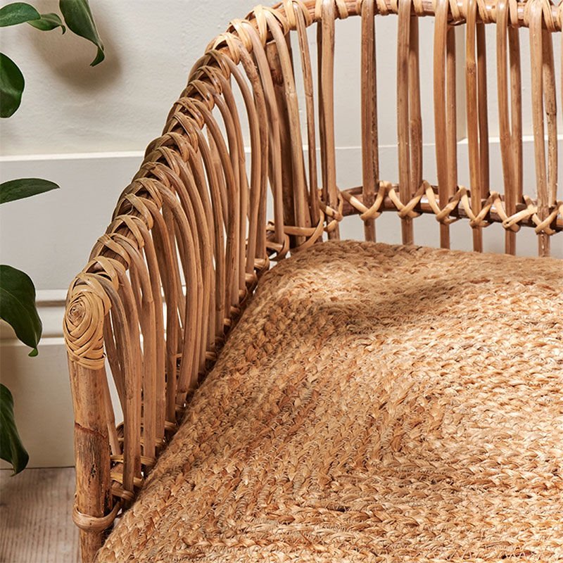 Tanvyk Rattan Pet Bed, 50 x 82cm, Natural-3