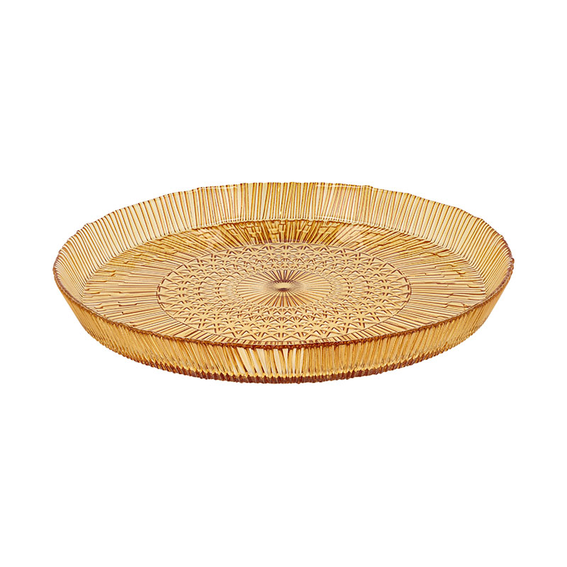 Kusintha Serving Dish, D30cm, Amber-1