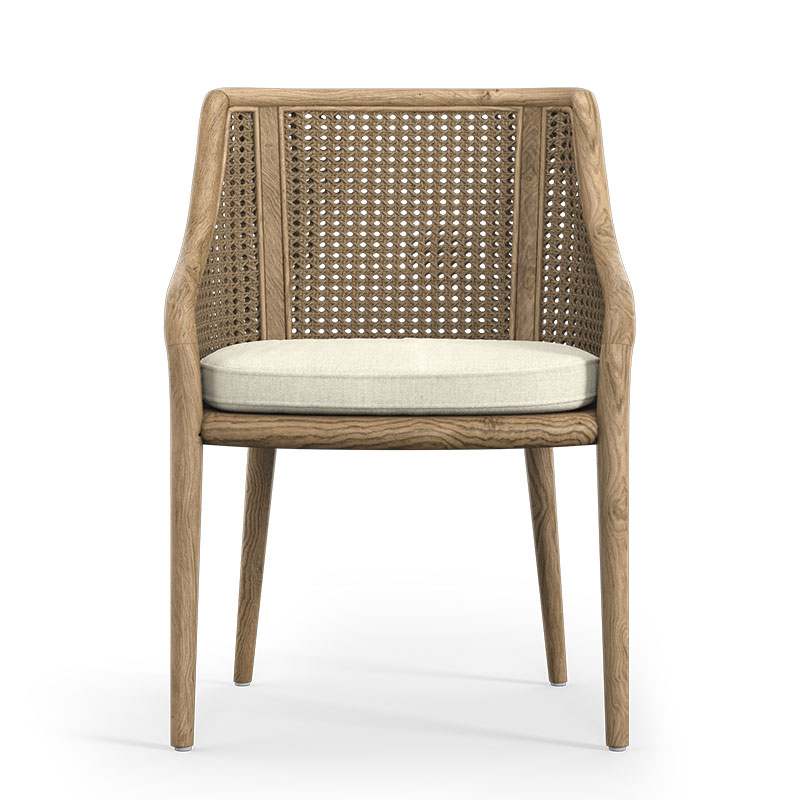 Carlos Cane Dining Chair, Natural-2