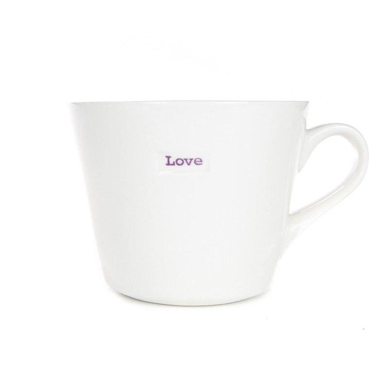 'Love' Bucket Mug - 350ml; Lilac-0