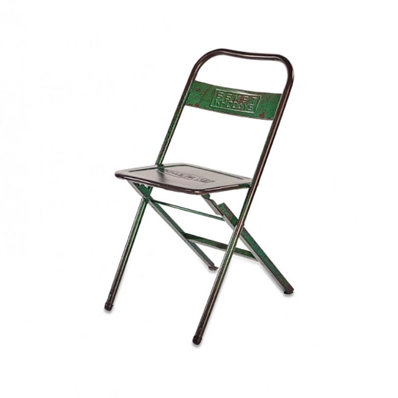 Ishan Folding Chair, Reclaimed Metal-2