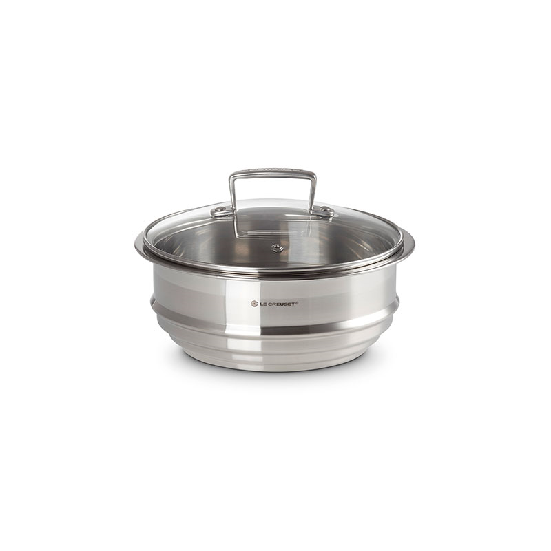 Classic 3-ply Multi Steamer with Glass Lid, 20cm, Stainless Steel-1