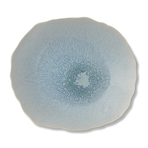 Plume Pair of dinner plates, 26cm, ocean blue-0