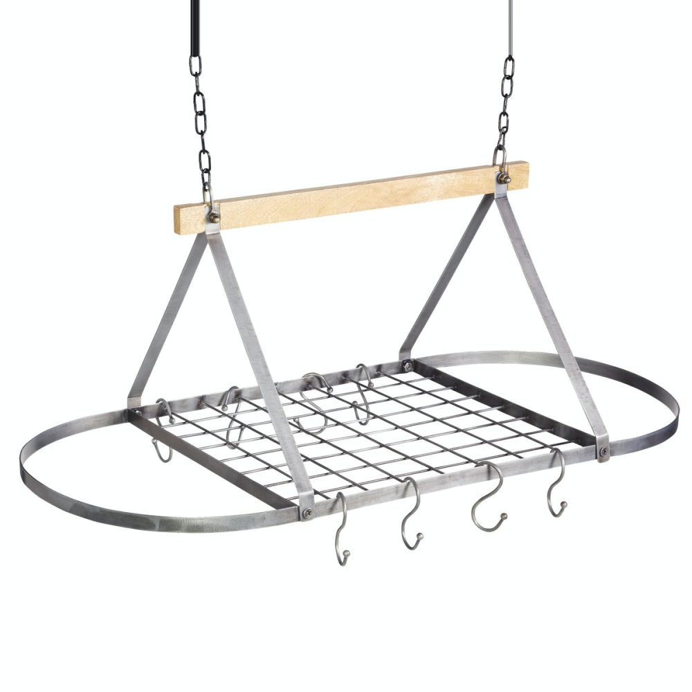 Industrial Kitchen Ceiling mounted pot rack, 81 x 40 x 33cm-0