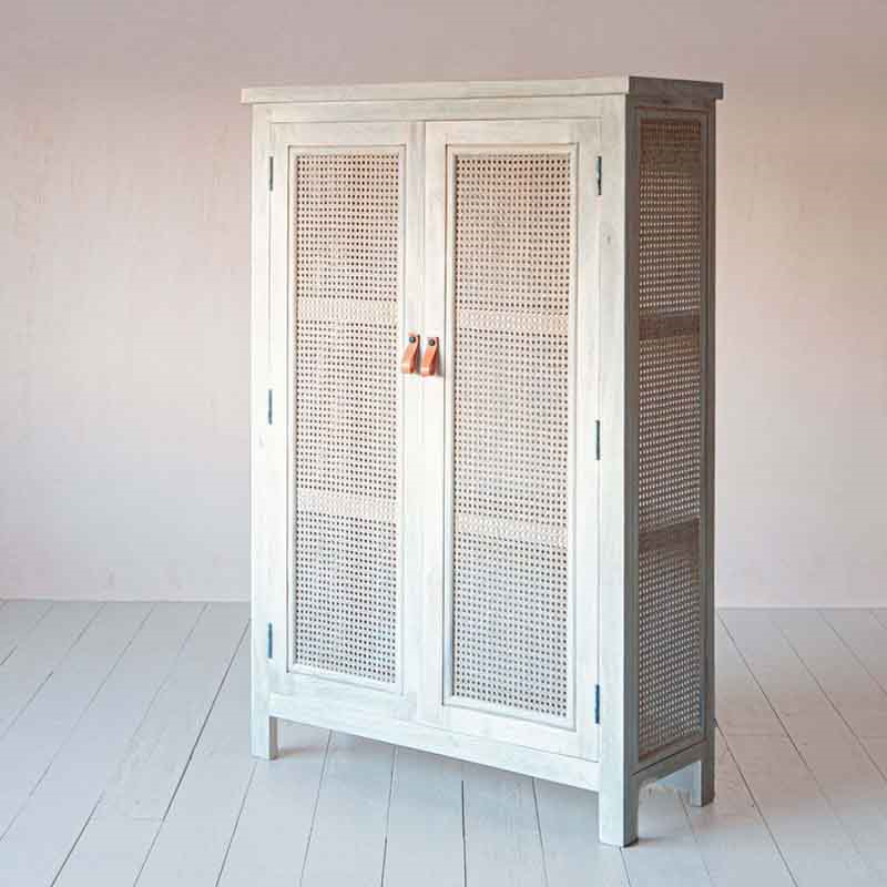 Esben Cupboard, H150 x W100 cm, White-3