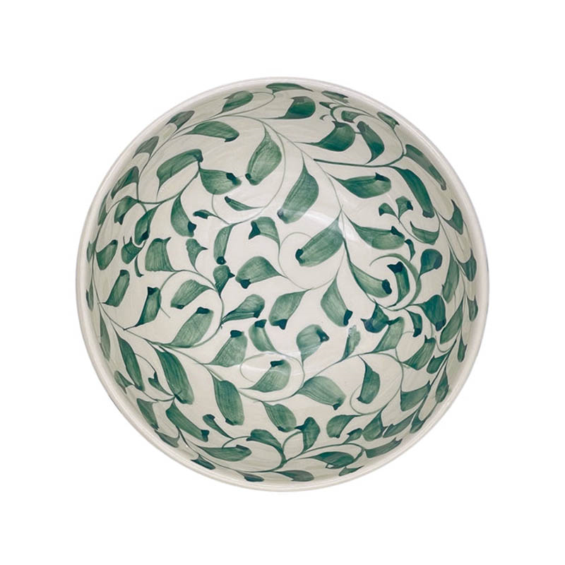 Scroll Bowl, D17cm, Green-1