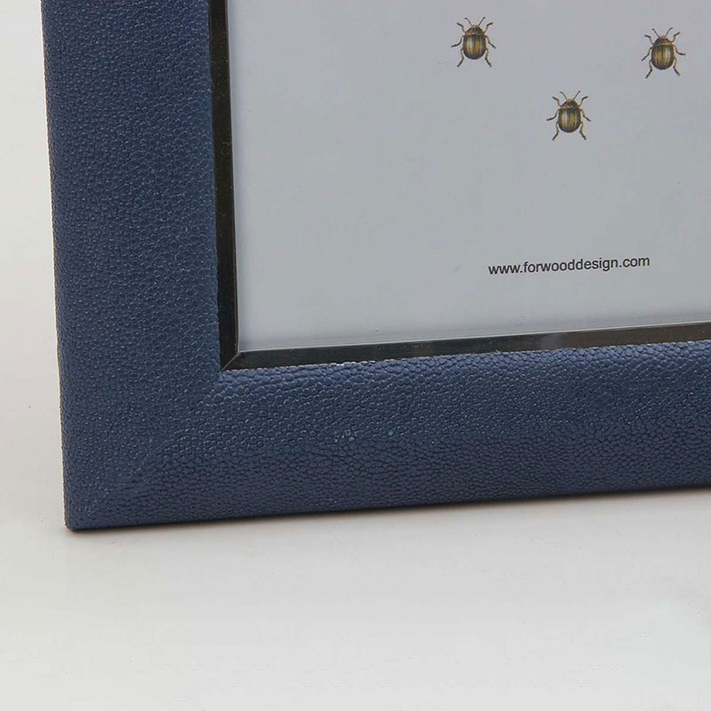 Bella Photo  Frame, 10 x 8", Nile Blue Shagreen-3