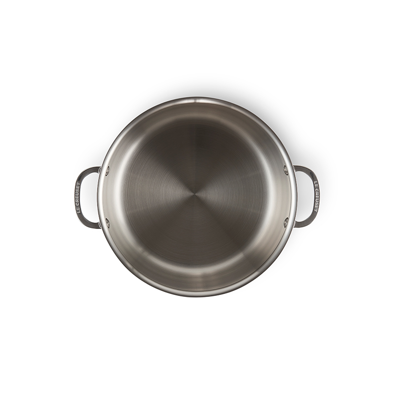 Signature Uncoated Stockpot with lid, 24cm, Stainless Steel-2