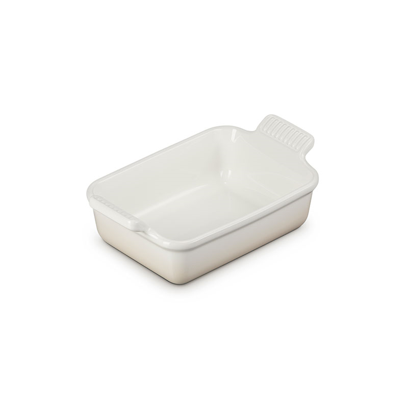 Stoneware Deep rectangular dish, 19cm - 1.08 litre, Meringue-3