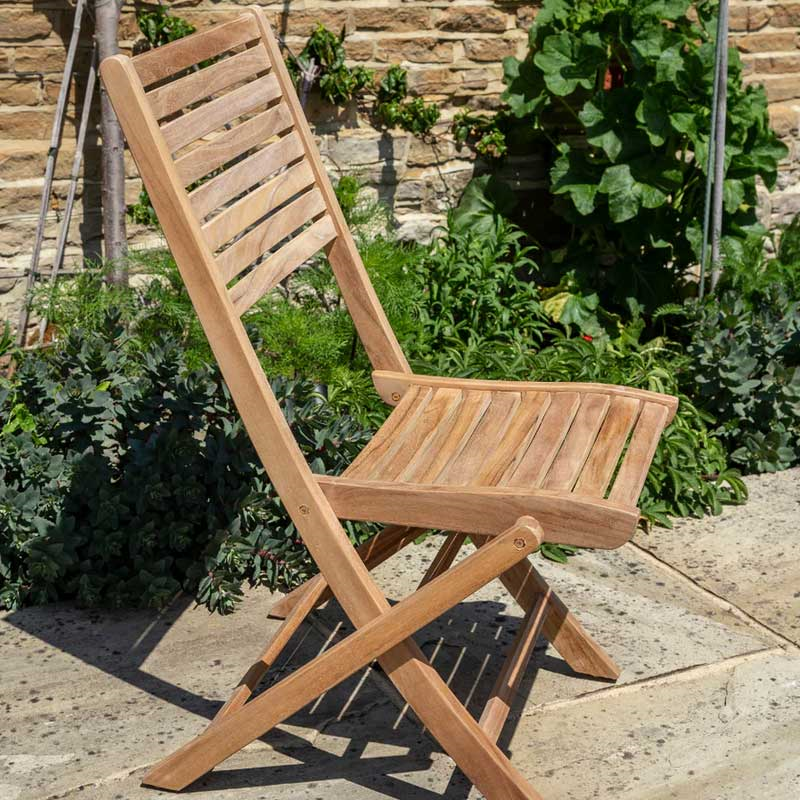 Sumatra Folding Dining Chair, Teak-0