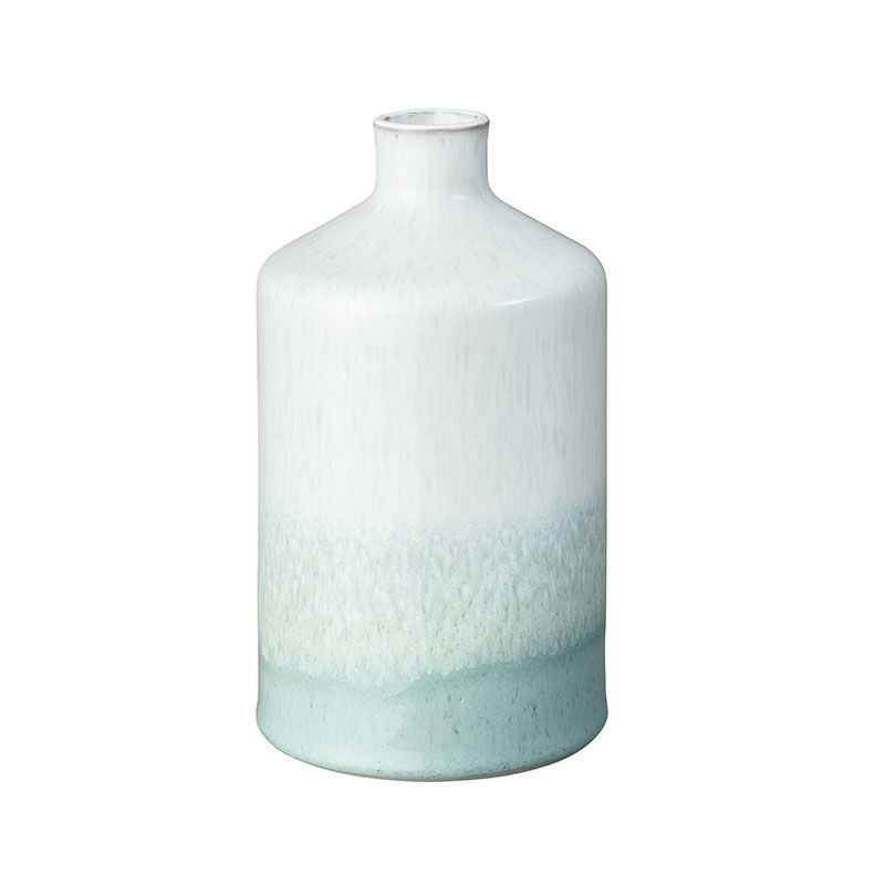 Kiln Green Large Bottle Vase, H11cm-0