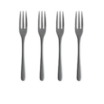 Cake Fork Set, PVD Stainless Steel, Set of 6-0