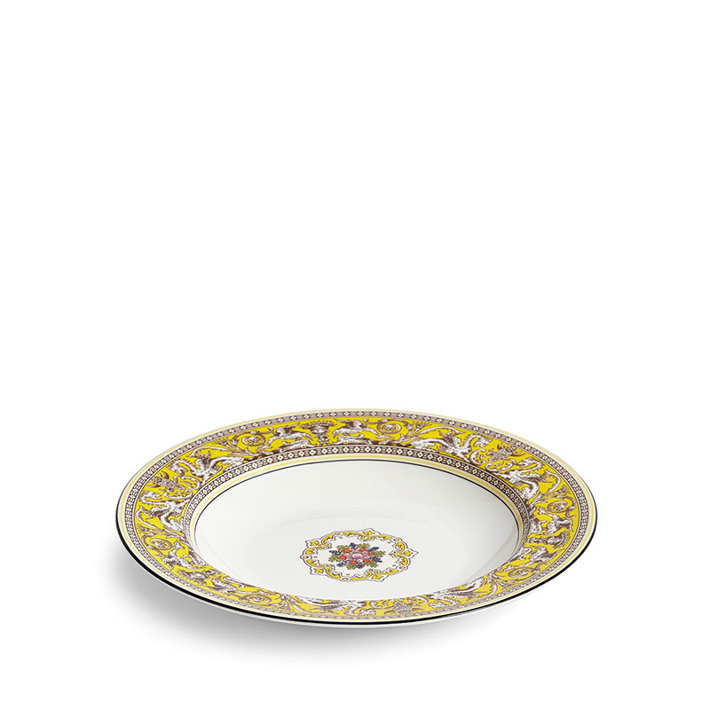 Florentine Rim Soup Bowl, D23cm, Citron-0