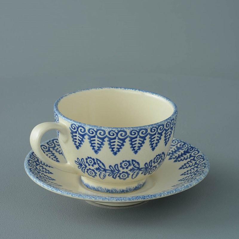 Lacey Blue Cup and saucer-4