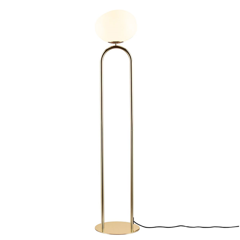 Shapes Floor Lamp, H135cm, Brass-2