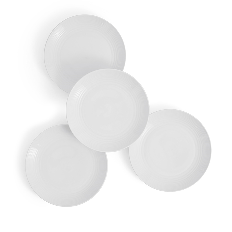 Gordon Ramsay Maze Set of 4 Plates, D22cm, White-0