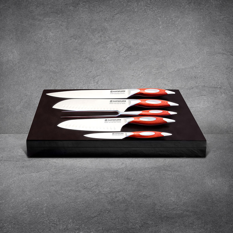 Gourmet Knife Set, Rosewood, 5 piece-0