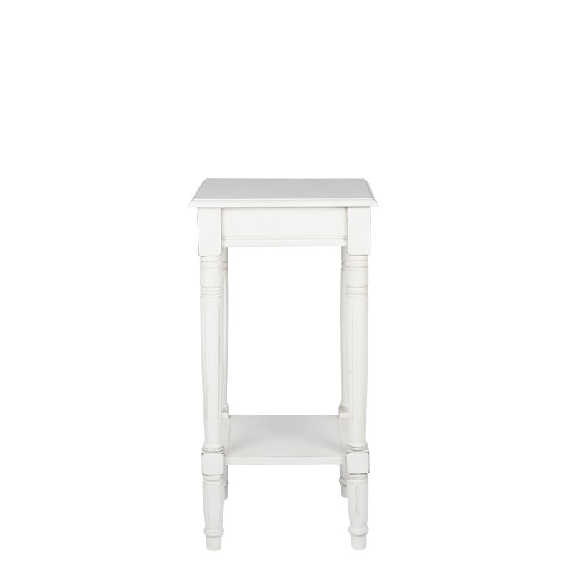 Heritage Accent Table with Shelf, Elizabeth White-1