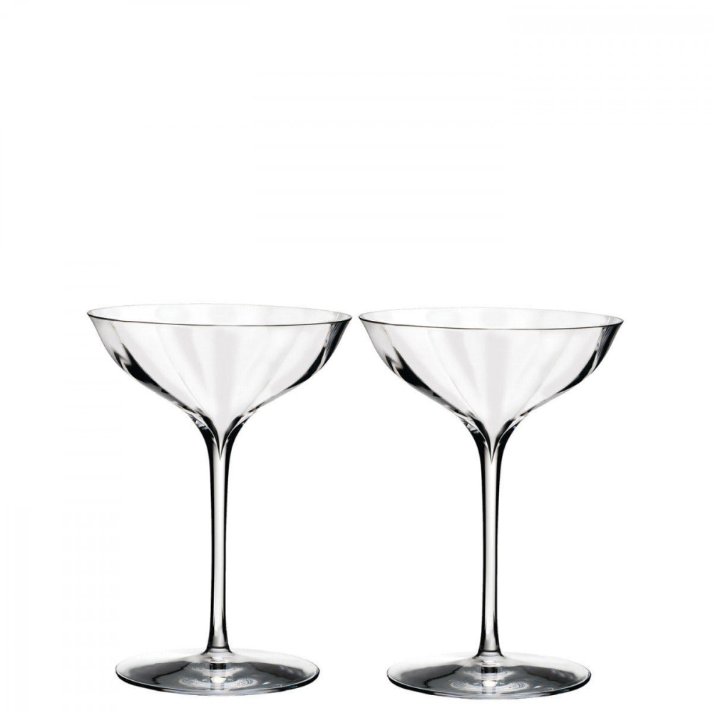 Elegance Optic Pair of champagne coupe glasses-0