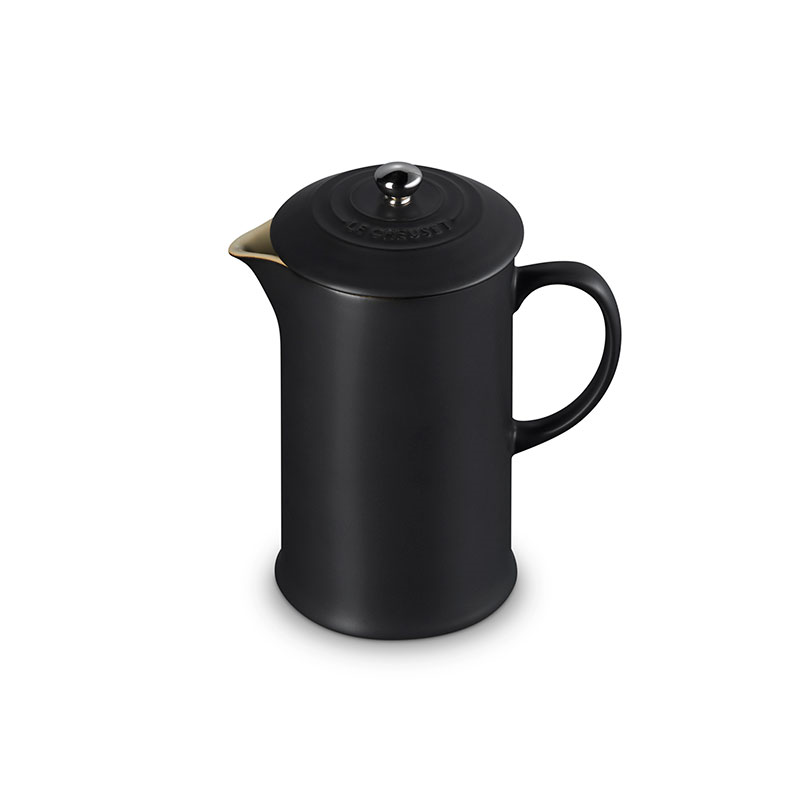 Stoneware Cafetiere, 1 litre, Satin Black-0