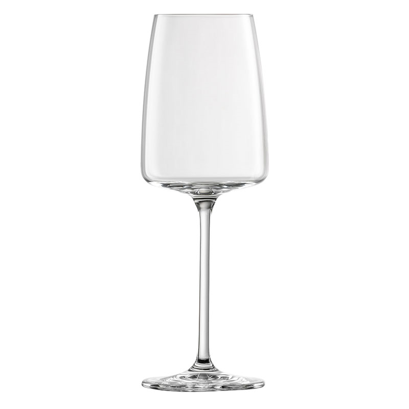 Vivid Senses Set of 2 Crystal White Wine Glasses, 363ml, Clear-0