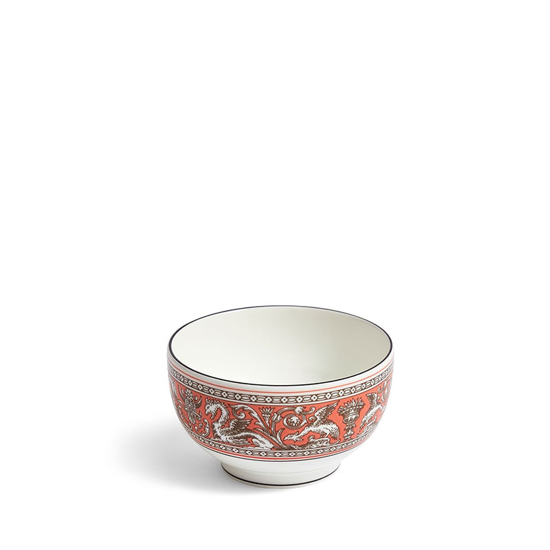 Florentine Rice Bowl, D10.5cm, Salmon-1