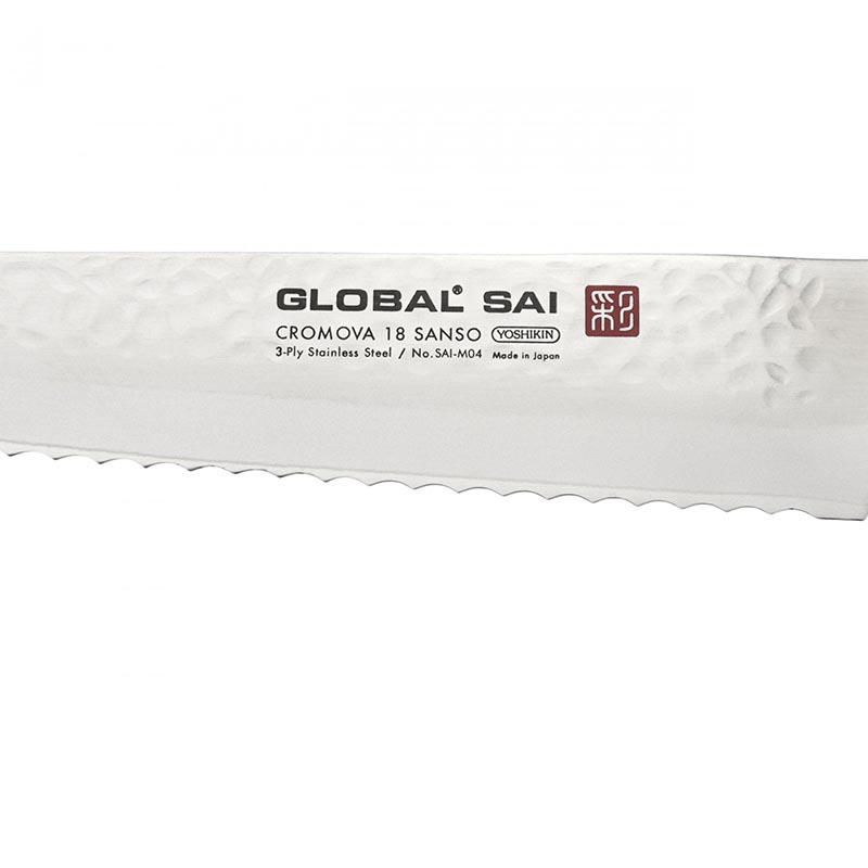 Sai Bread Knife, 17cm, Silver-1